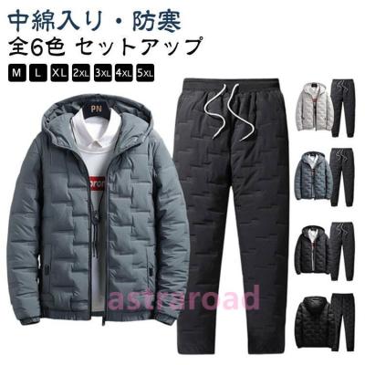 【新品】ダウン(中綿)／スターストレッ／ 上下セット／Ｍサイズ STARTER BLACK LABEL スターターブラックレーベル オーバーサイズ