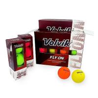 Volvik ボルビック フライオン ゴルフボール マット仕上げ 2ピース構造 24球 マルチカラー（オレンジ・グリーン・イエロー・レッド） | ASU