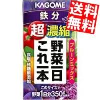 送料無料 カゴメ 野菜一日これ一本 超濃縮 たっぷり鉄分 125ml紙パック 24本入 | アットコンビニ ヤフー店