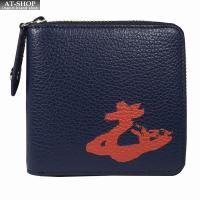 ヴィヴィアン財布 ヴィヴィアンウェストウッド 二つ折り財布(開閉ファスナー) Vivienne Westwood MELIH NAVY/ORANGE 特価セール 63％OFF | AT-SHOP