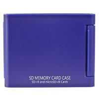 ケンコー SDメモリーカードケースAS 8枚収納タイプ(SDカード8枚+microSDカード8枚収納可能) ブルー | アット防災