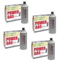 ガス燃料 SOTO パワーガス 3本パック×4セット(ガス缶12本) | アット防災