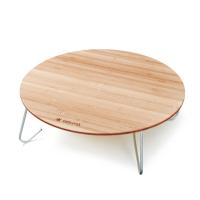 アウトドアテーブル スノーピーク ワンアクションちゃぶ台竹 M | アット防災