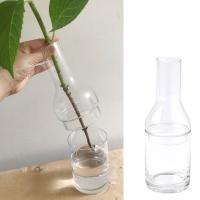 花瓶 フラワーベース ガラス SPICE OF LIFE LABO GLASS ボトルフラワーベース 2WAY Sサイズ 上下分割式 | アットイーズ
