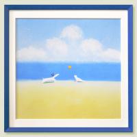 額装絵画 額縁付き絵画 葉 祥明作 海を見ていたジェイク Dk You Y1 東欧商事株式会社 通販 Yahoo ショッピング