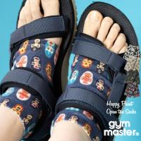 靴下 ジムマスター Gym Master ハッピーペイント オープントゥーソックス アウトドア outdoor 靴下 総柄 メンズ レディース サンダルソックス 春夏スタイル 爆買 | ジャケットからボトム・ギフト雑貨まで アーベン