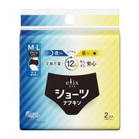 大王製紙 エリス ショーツ M-L 昼・夜 長時間用 ブラック 2コ入 ショーツ型ナプキン 生理用品 | アットライフ