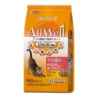 【送料無料・まとめ買い×9個セット】ユニ・チャーム ペット AllWell オールウェル 室内 猫用 チキン味 吐き戻し軽減 800g 猫用 | アットライフ