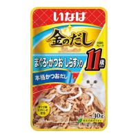 【まとめ買い×16個セット】いなばペットフード いなば 金のだし パウチ 11歳からのまぐろ・かつお しらす入り 40g | アットライフ