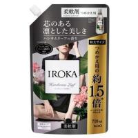 【送料無料・まとめ買い×3個セット】花王 IROKA イロカ 柔軟剤 ハンサムリーフの香り つめかえ用 特大サイズ 710ml | アットライフ