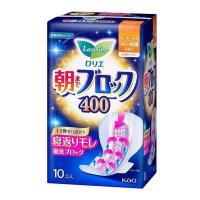 【まとめ買い×5個セット】花王 Kao ロリエ 朝までブロック 400 特に多い夜用 羽つき 40cm 無香料 生理用ナプキン 10コ入 | アットライフ