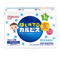 【送料無料・まとめ買い×10個セット】アサヒグループ食品 和光堂 はじめてのカルピス 100ml×3本 | アットライフ