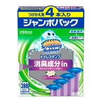 【送料無料】ジョンソン スクラビングバブル トイレスタンプ 消臭成分in クリアジャスミン つけかえ用 4本入 ジャンボパック トイレ洗浄防汚 1個 | 日用品・生活雑貨の店 カットコ