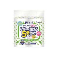 【送料無料】 丸富製紙 ペンギン 芯なし 超ロング 5倍巻 シングル 250m×4ロール 1個 | 日用品・生活雑貨の店 カットコ