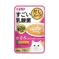 【送料無料】 いなば CIAO チャオ すごい乳酸菌 だしスープ まぐろ ほたて貝柱・ささみ入り 40g 猫用 1個 | 日用品・生活雑貨の店 カットコ