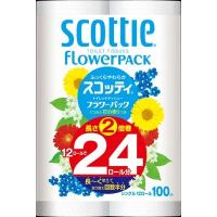 日本製紙クレシア スコッティシングル12ロール 2倍巻き(内容量：100m*12ロールシングルタイプ)×4点セット　まとめ買い特価！ | 日用品・生活雑貨の店 カットコ