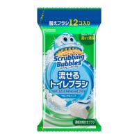 【送料無料】ジョンソン スクラビングバブル 流せるトイレブラシ フローラルソープ 替えブラシ 12コ入り 1個 | 日用品・生活雑貨の店 カットコ