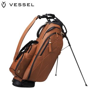 VESSEL（スポーツ） キャディバッグ（色：ブラウン系）｜ゴルフ用