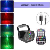 129パターン LED レーザー プロジェクター USB経 充電可能 rgb uv DJ