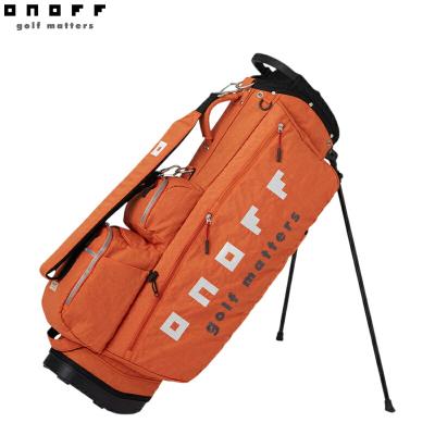 onoff オノフ ゴルフバッグ キャディーバック黒/赤 ロゴ入り ONOFF オノフ グローブライド 7型 キャディバッグ OB1225