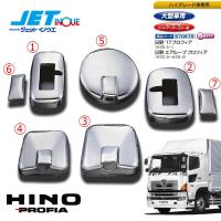 JETINOUE ジェットイノウエ ミラーカバーセット[HINO 大型 エアループプロフィア H22.9~29.4 ヒーター付サイドアンダーミラー車,ハイグ | オートクラフト