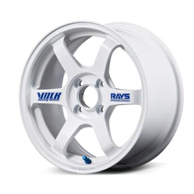 ゆんぼー RAYS VOLK 16インチ ホワイトホイール レイズte37 16インチ（アルミホイール）（色：ホワイト系）｜タイヤ