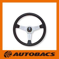 NARDI CLASSIC ブラックレザー&amp;シルバースポーク 330ミリ | オートバックスYahoo!ショッピング店