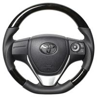 送料無料 ステアリング カローラフィールダー 160系/カローラアクシオ 160系 ブラックウッド E160-BKW-BK | AutoVillage オートヴィレッジ