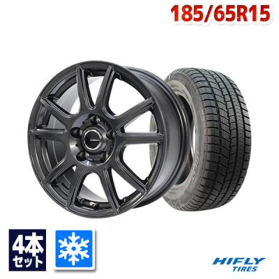 185/65R15 23年製　BSバリ山スタッドレスセット！ 185 65 r15 スタッドレス（自動車 冬タイヤ、ホイールセット