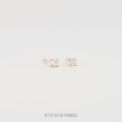 【美品】K18 ピアスパーツ ダイヤモンド avaron アヴァロン ピアス 楽天市場】【Ortina Pierce】 K10/K18/Pt900 一粒 ダイヤモンド