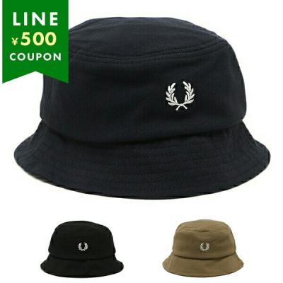 ハット FRED PERRY HW6730 267 PIQUE BUCKET HAT NAVY  WHITE FRED PERRY フレッドペリー 帽子 バケットハット ネイビー