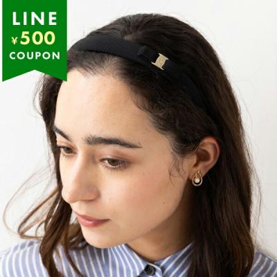 【美品】フェラガモ カチューシャ ヴァラリボン ブラック×ゴールド FERRAGAMO フェラガモ カチューシャ 34 0086 レディース ヴィラ