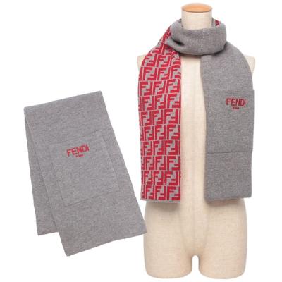FENDI フェンディ ズッカ柄 ウール フリンジ　マフラー　リバーシブル 楽天市場】FENDI フェンディ FFマフラー FXT260 A8RS レディース