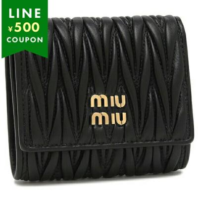 ミュウミュウ 財布 リボン（レディース三つ折財布）｜財布