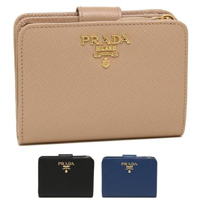RFID【極美品】プラダ 1ML018 サフィアーノ 折り財布 メタルロゴ 水色 WEB限定価格】プラダ PRADA 折り財布 サフィアーノ マルチカラー