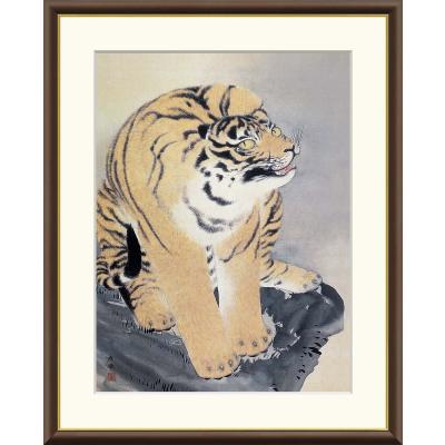 油絵　「虎」サイズ:F6 原画 F6 虎 アート 絵画 動物画 肉筆画 アクリル画 現代アート art