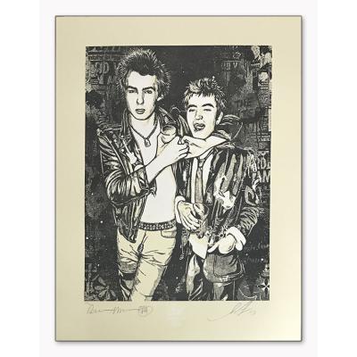 額装済/シド・ヴィシャス(Sid Vicious)Steve and Sid シド・ヴィシャス(Sid Vicious)Steve and Sid 限定200枚/サイン