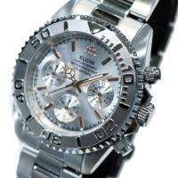 エルジン ELGIN 腕時計 クロノグラフ FK1120S-B ブラック メタルベルト 