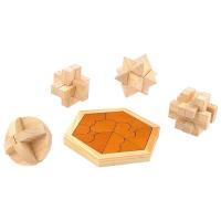 大人のための木製パズル5点セット K20460816 | B-サプライズ
