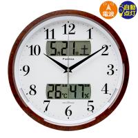 電波掛時計 ブラウン 保土ヶ谷電子販売 HWC-016W-BR | B-サプライズ