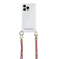 PHONECKLACE クロスボディストラップ付きクリアケース for iPhone 13 Pro Rainbow PN21608i13PRB | B-サプライズ