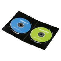 サンワサプライ スリムDVDトールケース(2枚収納・10枚セット・ブラック) DVD-TU2-10BKN | B-サプライズ