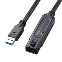 サンワサプライ USB3.2アクティブリピーターケーブル15m(抜け止めロック機構付き) KB-USB-RLK315 | B-サプライズ