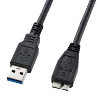 サンワサプライ　USB3.0マイクロケーブル(A-MicroB)1.8m　KU30-AMC18BK | B-サプライズ