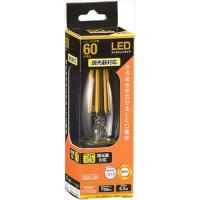 OHM LED電球 フィラメント シャンデリア形 E26 60型相当 6W 電球色 クリア 調光器対応 OHM LDC6L／D C6 06?3490 オーム電機 | B-サプライズ