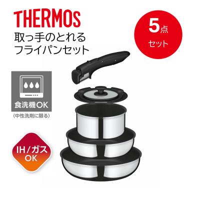 サーモス❗️IH・ガス火対応のフライパン5点セット THERMOS（サーモス） 【ラッピング不可】サーモス フライパンセット ih