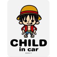 ゼネラル セーフィティサインCHILD IN CAR ONE PIECEパンソンワークスコラボ ルフィLCS-048 | ナカムラ赤ちゃん店