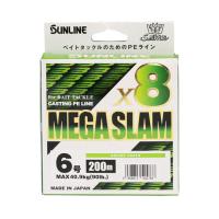 サンライン　ソルティメイト　メガスラム　X8　200m　4号-6号　ベイトタックル用PE　SUNLINE | バックラッシュYahoo!店