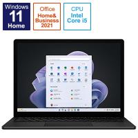 マイクロソフト Microsoft Surface Laptop 5 13.5インチ ブラック Windows 11 HomeCore i5メモリ:8GBSSD:512GB R1S-00045 | World Free Store