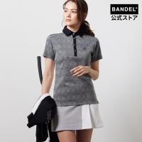 バンデル BANDEL ゴルフ レディース シャツ WOMENS GLEN CHECK BICOLOR S/S POLO SHIRTS 女性 ゴルフ モックネック | BANDEL公式